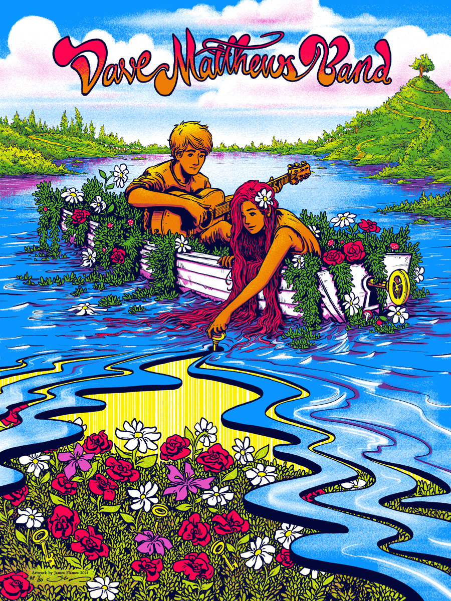 James Flames — Dave Matthews Band, Song Series - Everyday, Unknown · Jan 1, 2021 Show Poster