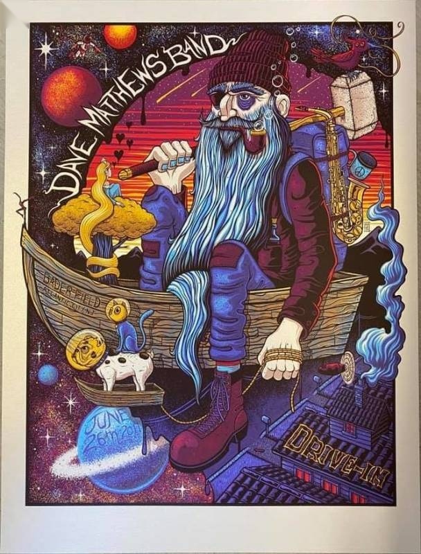 Jim Mazza — Dave Matthews Band, Bader Field, Atlantic City, NJ · Jun 25, 2011 Variant Poster