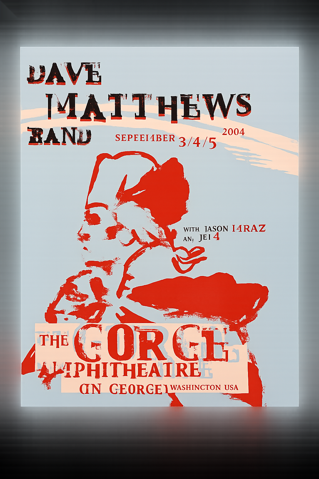 Robert Rini — Dave Matthews Band, The Gorge Amphitheatre, George, WA · Sep 3–5, 2004 Poster