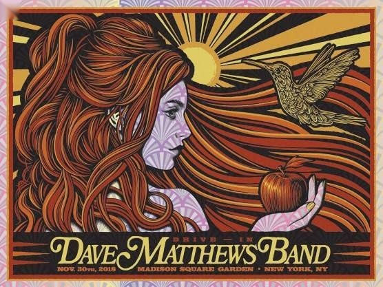 Todd Slater — Dave Matthews Band, Madison Square Garden, New York, NY · Aug 12, 2020 Foil Poster