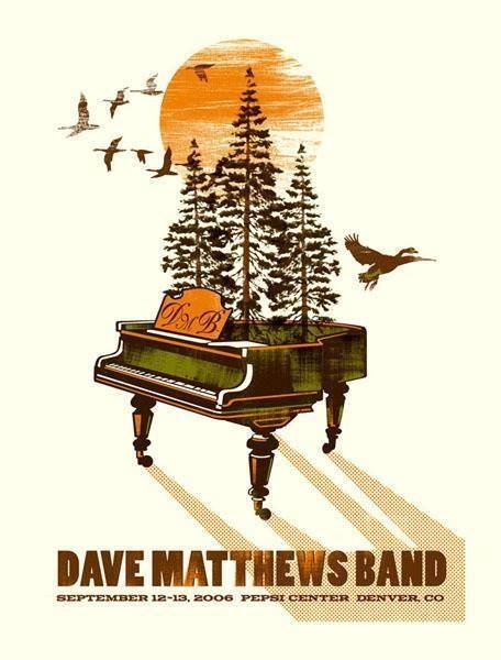 Methane Studios — Dave Matthews Band, Pepsi Center, Denver, CO · Sep 12, 2006 Artist Poster