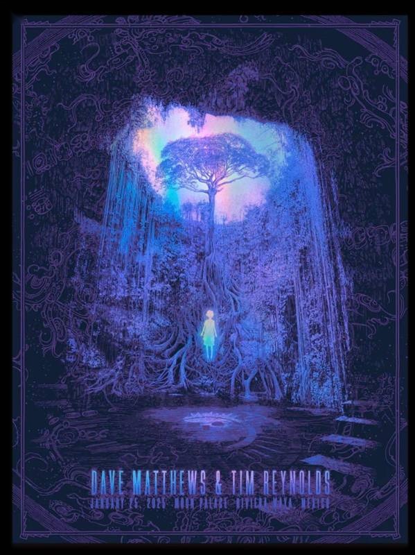 Daniel Danger — Dave Matthews Band, Moon Palace Golf & Spa Resort, Cancún, MEX · Jan 25, 2025 Artist Foil Poster