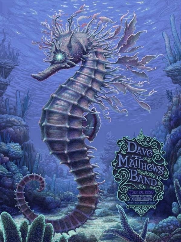 N.C. Winters — Dave Matthews Band, iTHINK Financial Amphitheatre, West Palm Beach, FL · Jul 29, 2023 Artist Poster