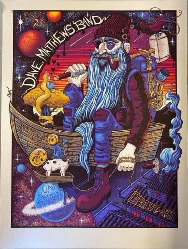 Jim Mazza — Dave Matthews Band, Bader Field, Atlantic City, NJ · Jun 25, 2011 Variant Poster