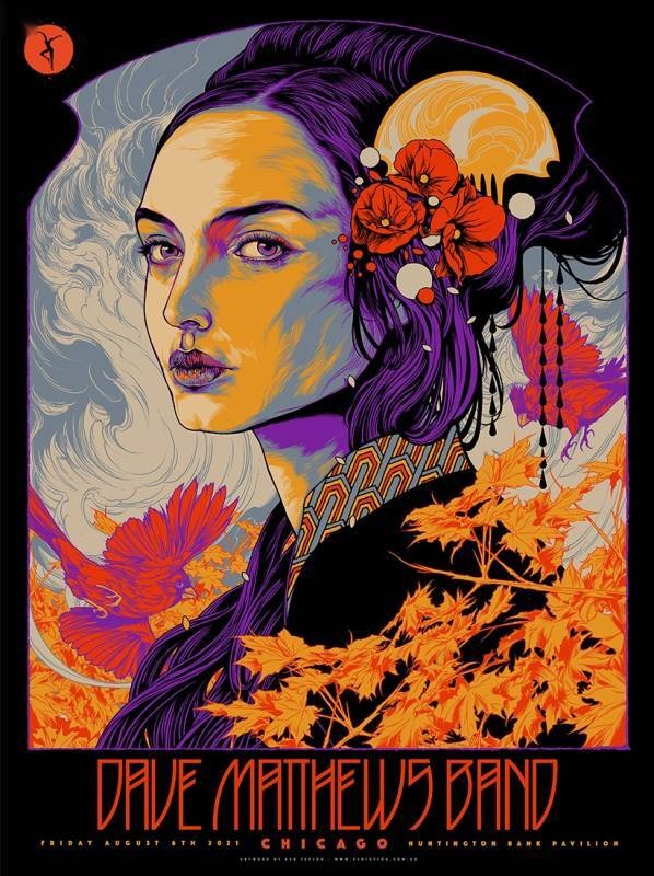 Ken Taylor — Dave Matthews Band, Huntington Bank Pavilion at Northerly Island, Chicago, IL · Jul 2, 2021 Artist Poster