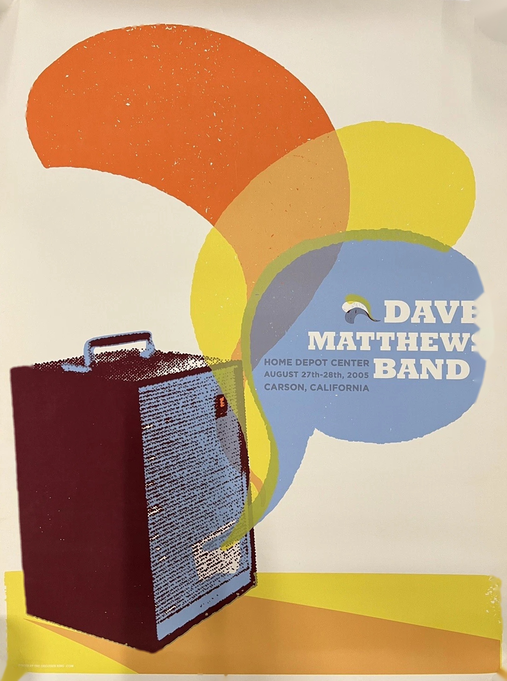 Decoder Ring Design Concern — Dave Matthews Band, Home Depot Center, Carson, CA · Aug 27–28, 2005 Poster