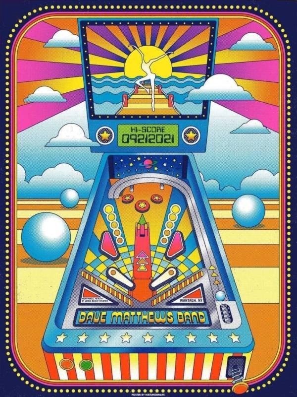 Nate Gonzalez — Dave Matthews Band, Northwell Health at Jones Beach Theater, Wantagh, NY · Sep 21, 2021 Artist Poster