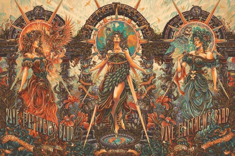 Luke Martin — Dave Matthews Band, The Gorge Amphitheatre, George, WA · Sep 1–3, 2023 Poster