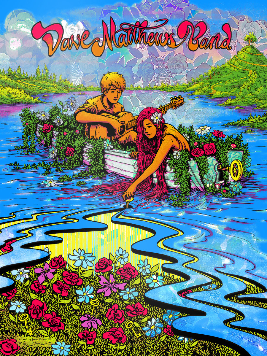 James Flames — Dave Matthews Band, Song Series - Everyday, Unknown · Jan 1, 2021 Artist Foil Poster