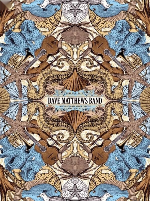 Nate Duval — Dave Matthews Band, Northwell Health at Jones Beach Theater, Wantagh, NY · Jun 25, 2013 Artist Poster