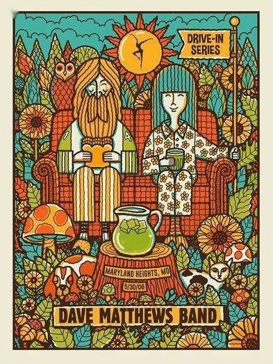 Methane Studios — Dave Matthews Band, UMB Bank Pavilion, Maryland Heights, MO · May 30, 2006 Show Poster