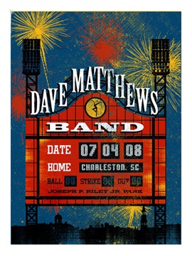 Methane Studios — Dave Matthews Band, Joseph P. Riley, Charleston, SC · Jul 4, 2008 Poster