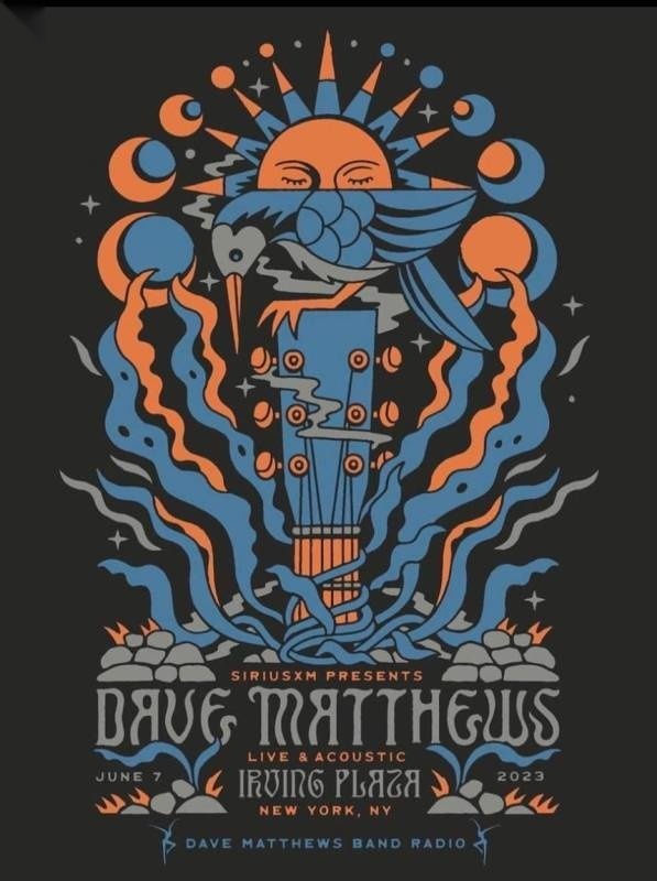 Joshua Noom — Dave Matthews Band, Irving Plaza, New York, NY · Jun 7, 2023 Artist Poster