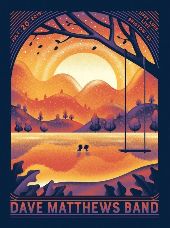 DKNG — Dave Matthews Band, Jiffy Lube Live, Bristow, VA · Jul 20, 2019 Artist Poster