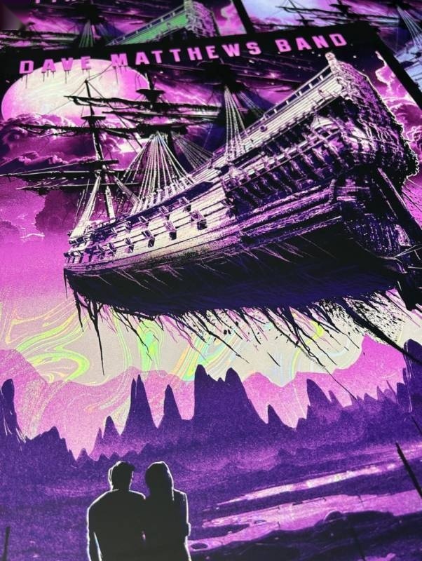 Maxx242 — Dave Matthews Band, Cirkus, Stockholm, SWE · Apr 8, 2024 Artist Foil Poster