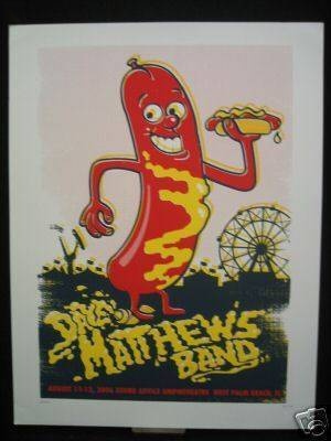 Methane Studios — Dave Matthews Band, iTHINK Financial Amphitheatre, West Palm Beach, FL · Aug 11, 2006 Artist Poster