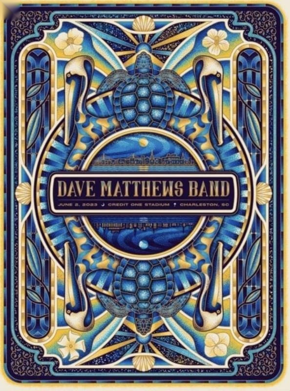 Chris Gallen — Dave Matthews Band, Credit One Stadium, Charleston, SC · Jun 2, 2023 Artist Poster