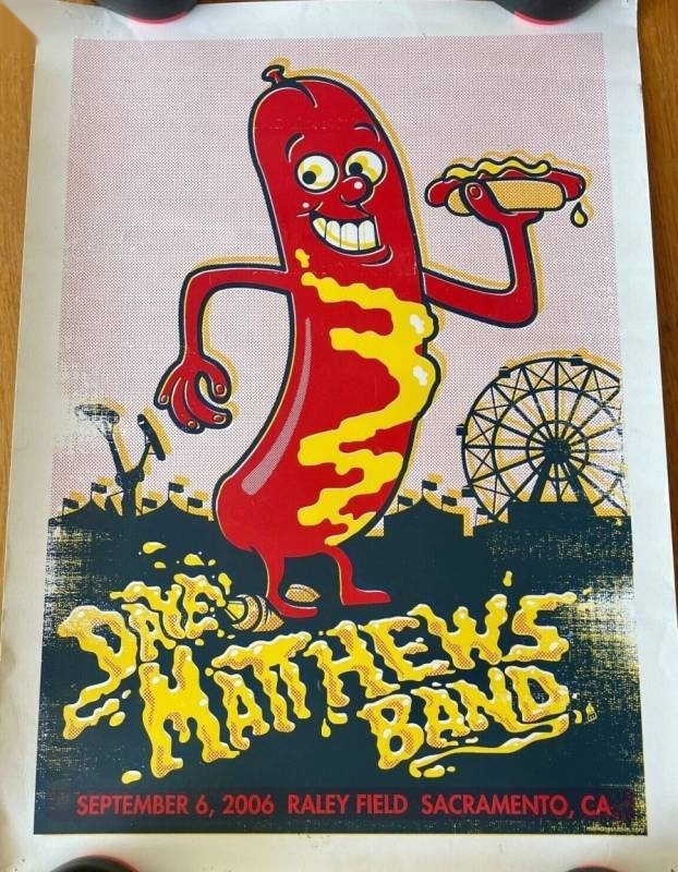 Methane Studios — Dave Matthews Band, Raley Field, West Sacramento, CA · Sep 6, 2006 Artist Poster