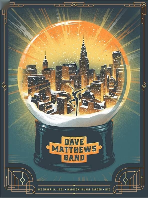 Matt Fleming — Dave Matthews Band, Madison Square Garden, New York, NY · Dec 21, 2002 Show Poster