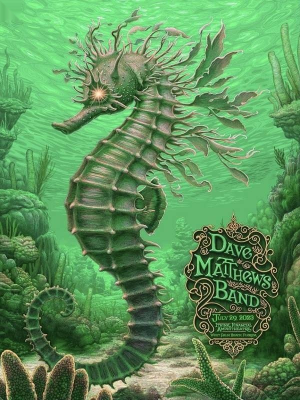 N.C. Winters — Dave Matthews Band, iTHINK Financial Amphitheatre, West Palm Beach, FL · Jul 29, 2023 Artist Poster