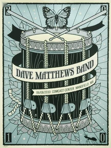 Methane Studios — Dave Matthews Band, Bethel Woods Center for the Arts, Bethel, NY · Jul 13, 2010 Artist Poster