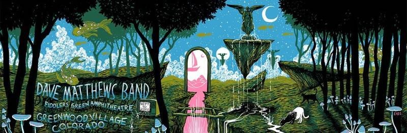 James Eads — Dave Matthews Band, Fiddler's Green Amphitheatre, Greenwood Village, CO · Sep 10, 2022 Show Foil Poster