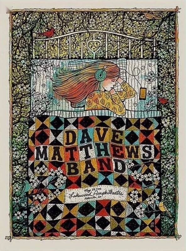 Methane Studios — Dave Matthews Band, Aaron's Amphitheatre, Atlanta, GA · May 28, 2016 Artist Poster