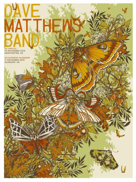 Erica Williams — Dave Matthews Band, O2 Apollo Manchester, Manchester, ENG · Nov 10–11, 2015 Poster