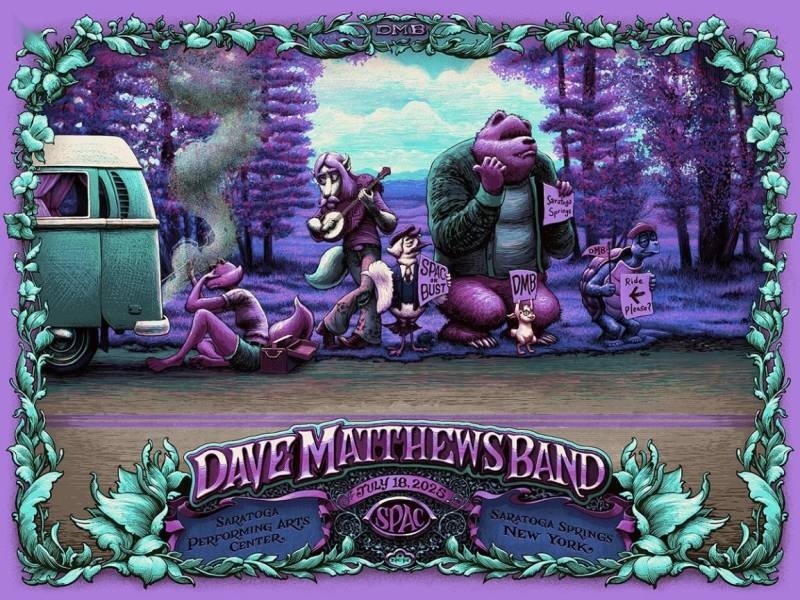 N.C. Winters — Dave Matthews Band, Saratoga Performing Arts Center, Saratoga Springs, NY · Jul 18, 2025 Artist Poster