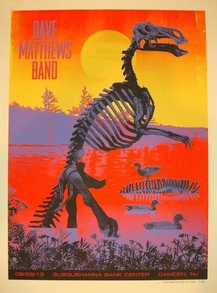 Methane Studios — Dave Matthews Band, Freedom Mortgage Pavilion, Camden, NJ · Jun 29, 2013 Artist Poster