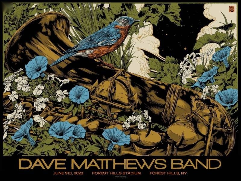 Bill Sullivan — Dave Matthews Band, Forest Hills Stadium, Forest Hills, NY · Jun 9, 2023 Artist Poster