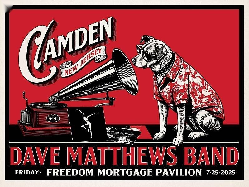 Aaron von Freter (Rockswell) — Dave Matthews Band, Freedom Mortgage Pavilion, Camden, NJ · Jul 25, 2025 Artist Poster
