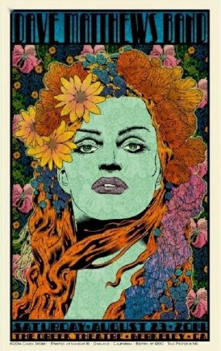 Chuck Sperry — Dave Matthews Band, William Randolph Hearst Greek Theatre (The University of California, Berkeley), Berkeley, CA · Aug 23, 2014 Poster