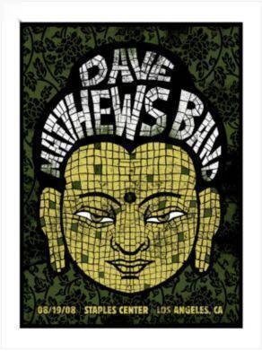 Methane Studios — Dave Matthews Band, Cricket Wireless Amphitheatre, Chula Vista, CA · Aug 22, 2008 Artist Poster