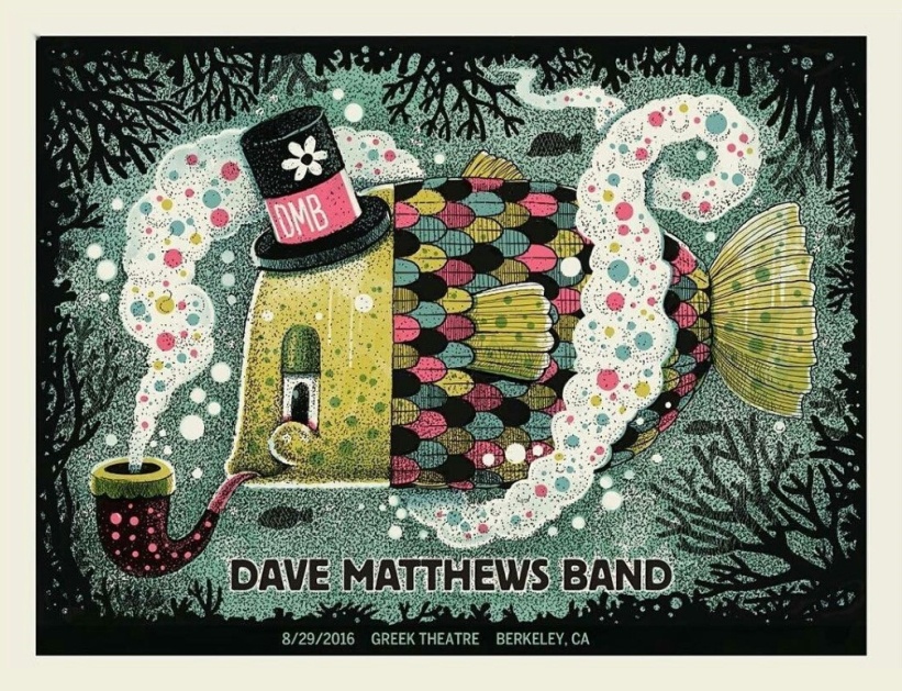 Methane Studios — Dave Matthews Band, William Randolph Hearst Greek Theatre (The University of California, Berkeley), Berkeley, CA · Aug 29, 2016 Poster