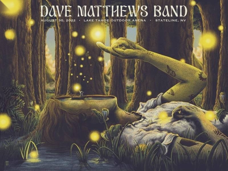 Bailey Race — Dave Matthews Band, Lake Tahoe Amphitheatre at Caesars Republic, Stateline, NV · Aug 30, 2022 Artist Poster