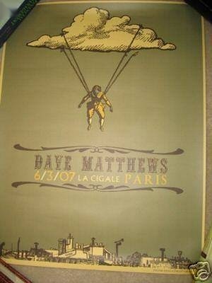 Jon Marro — Dave Matthews Band, La Cigale, Paris, FRA · Mar 6, 2007 Show Poster