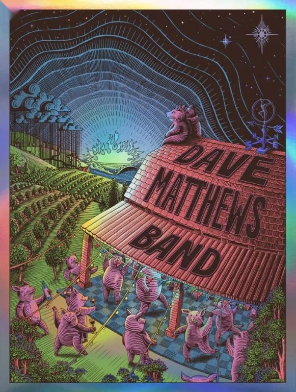 Dylan Fant — Dave Matthews Band, [Unknown], Unknown · Sep 13, 2025 Foil Poster