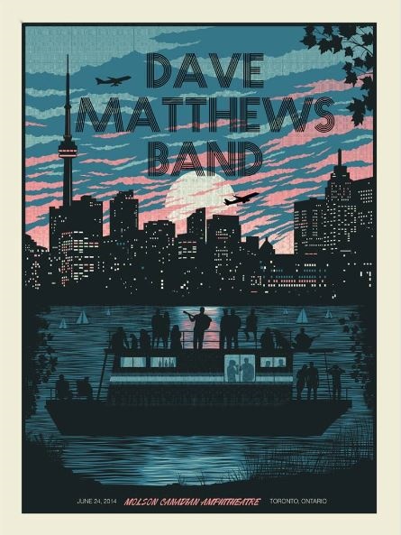 Methane Studios — Dave Matthews Band, Molson Amphitheatre, Toronto, ON CAN · Jun 24, 2014 Poster