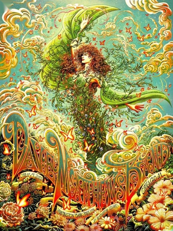 Miles Tsang — Dave Matthews Band, Huntington Bank Pavilion at Northerly Island, Chicago, IL · Jul 8, 2023 Artist Poster