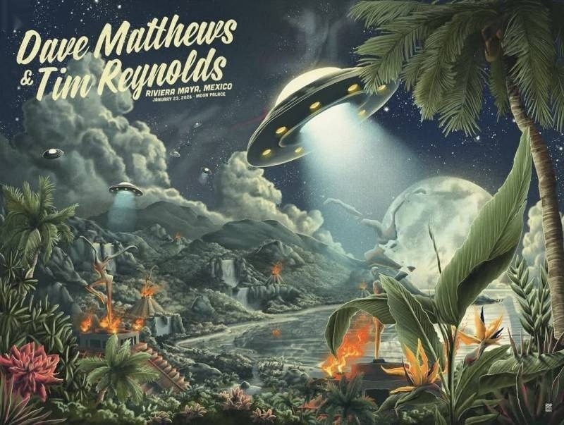 Bailey Race — Dave Matthews Band, Moon Palace Golf & Spa Resort, Cancún, MX · Jan 23, 2026 Show Poster