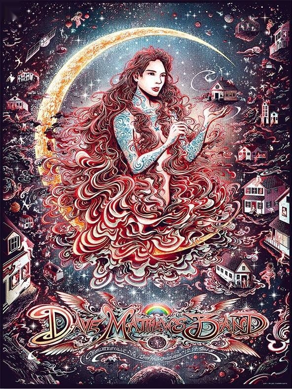 Miles Tsang — Dave Matthews Band, John Paul Jones Arena (University of Virginia), Charlottesville, VA · Dec 14, 2018 Artist Poster