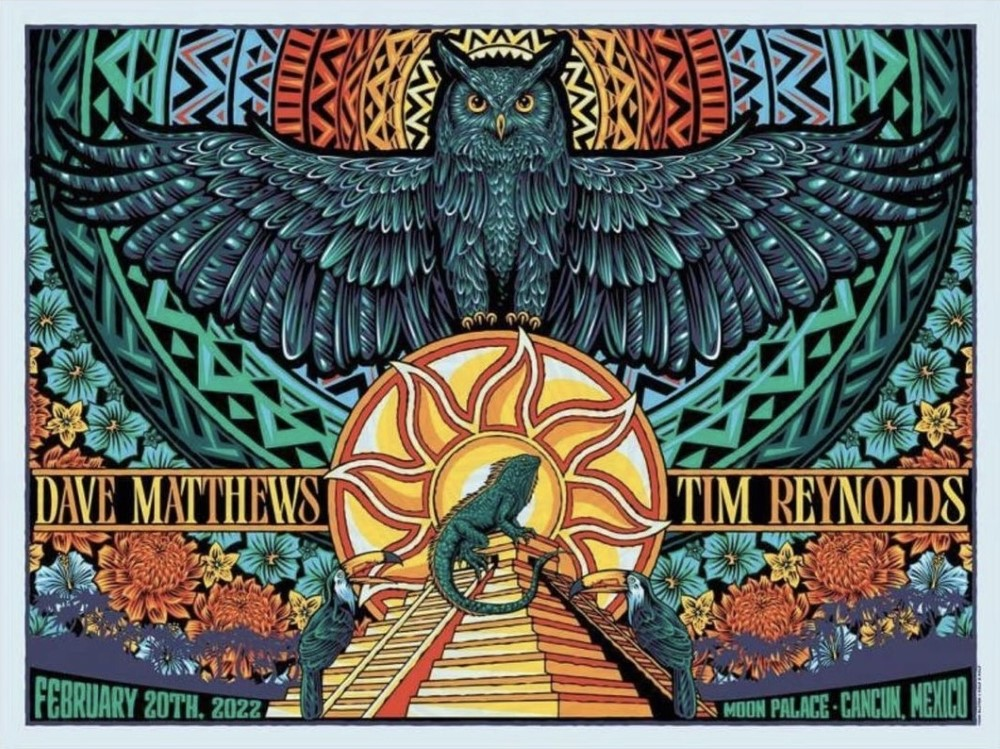 Todd Slater — Dave Matthews Band, Moon Palace Golf & Spa Resort, Cancún, MEX · Feb 20, 2022 Poster