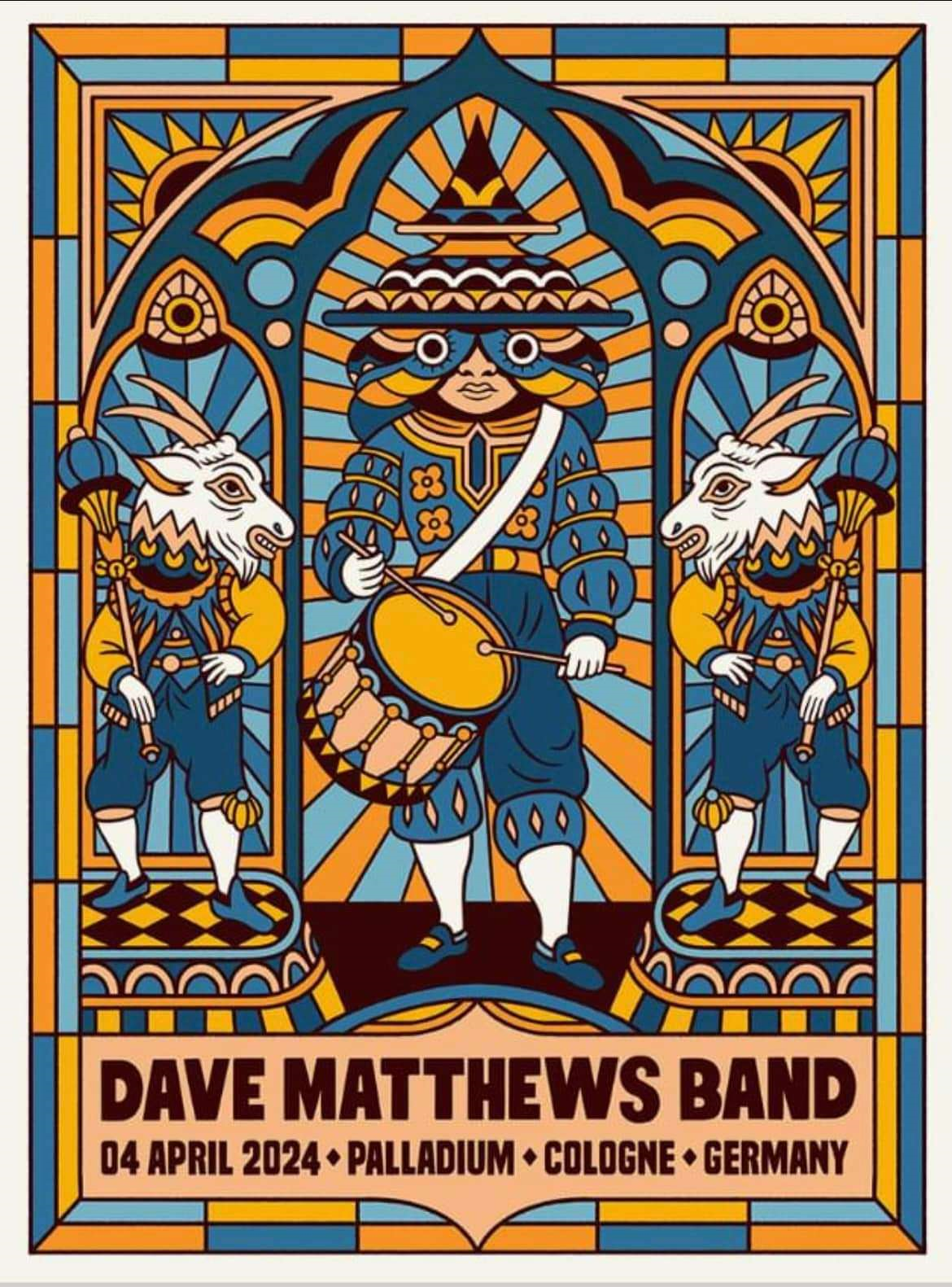 Bene Rohlmann — Dave Matthews Band, Palladium Köln, Cologne, DEU · Apr 4, 2024 Poster