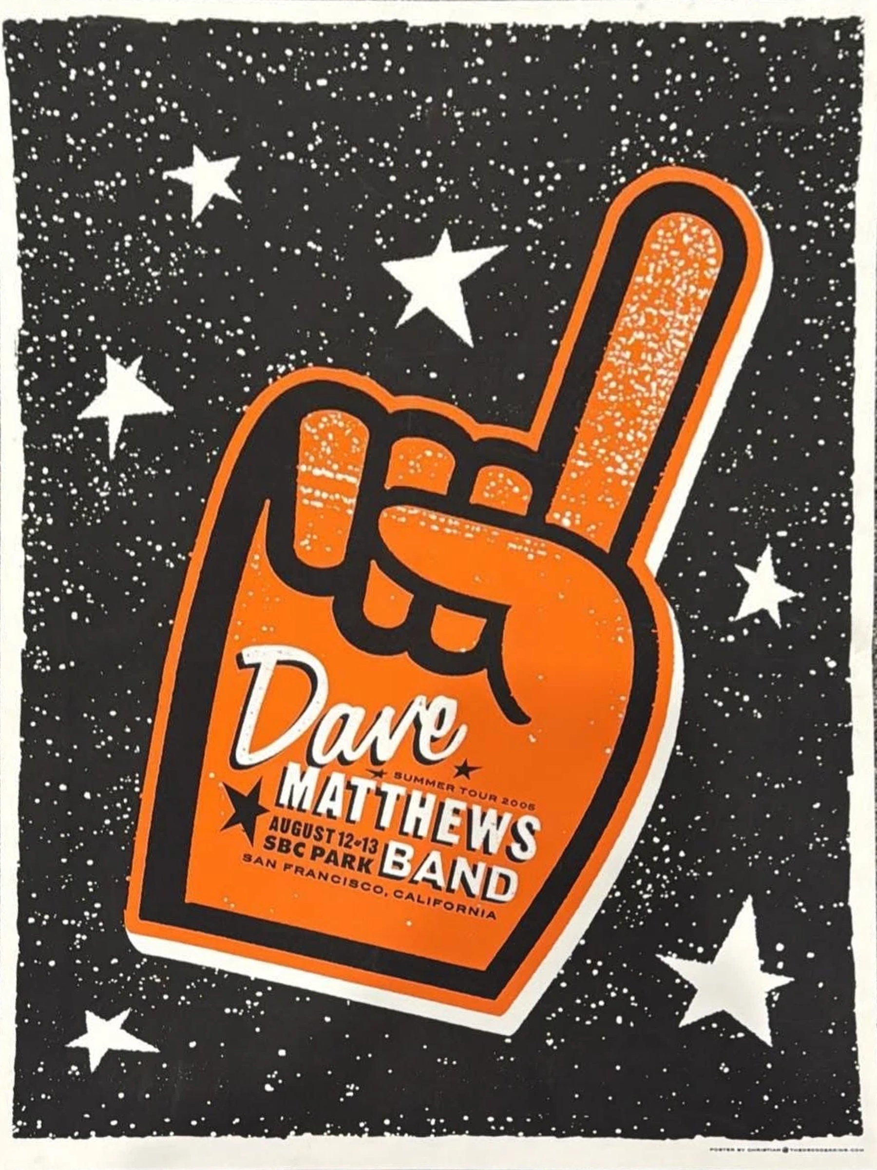 Decoder Ring Design Concern — Dave Matthews Band, SBC Park, San Francisco, CA · Aug 12–13, 2005 Poster