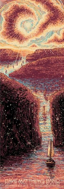 James Eads — Dave Matthews Band, The Gorge Amphitheatre, George, WA · Sep 4, 2015 Artist Poster