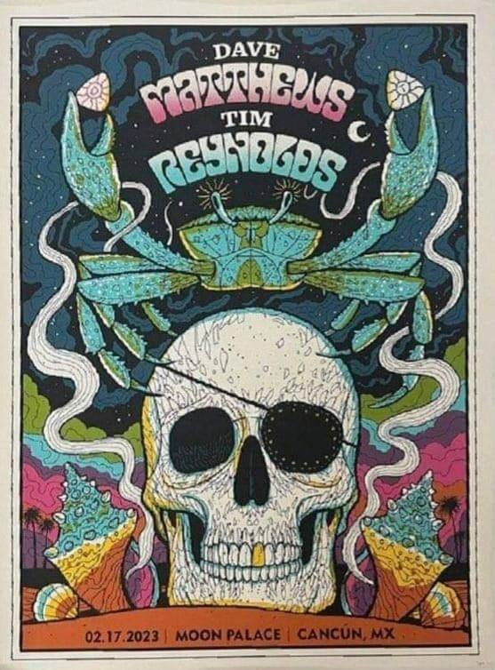 Methane Studios — Dave Matthews Band, Moon Palace Golf & Spa Resort, Cancún, MEX · Feb 17, 2023 Poster