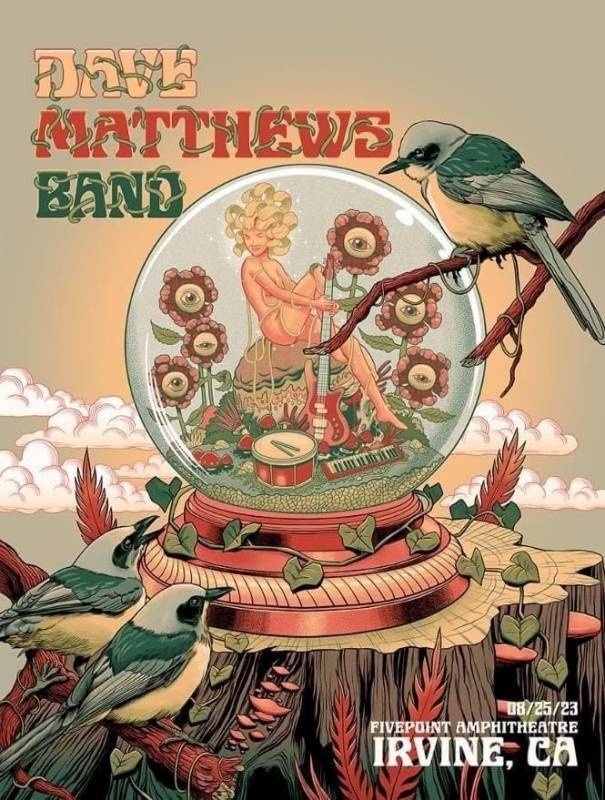 Pedro Correa — Dave Matthews Band, Five Point Amphitheatre, Irvine, CA · Aug 25, 2023 Artist Poster