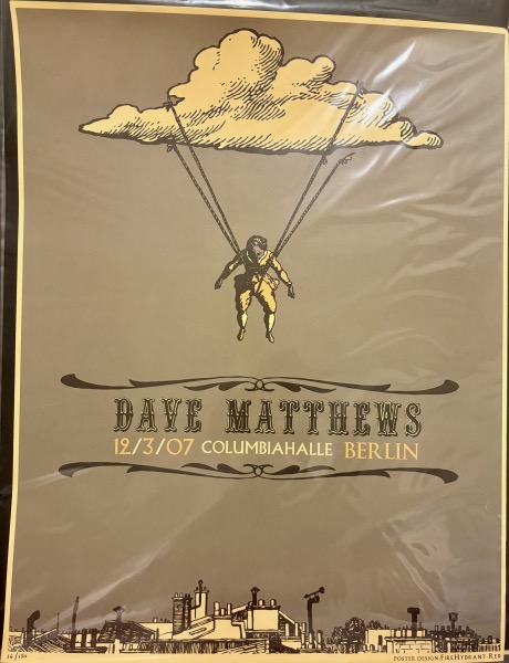 Jon Marro — Dave Matthews Band, Columbiahalle, Berlin, DE · Mar 12, 2007 Show Poster