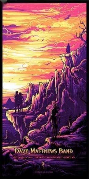 Dan Mumford — Dave Matthews Band, The Gorge Amphitheatre, George, WA · Sep 5, 2021 Show Poster